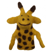 PAPOOSE - felt finger puppet, giraffe